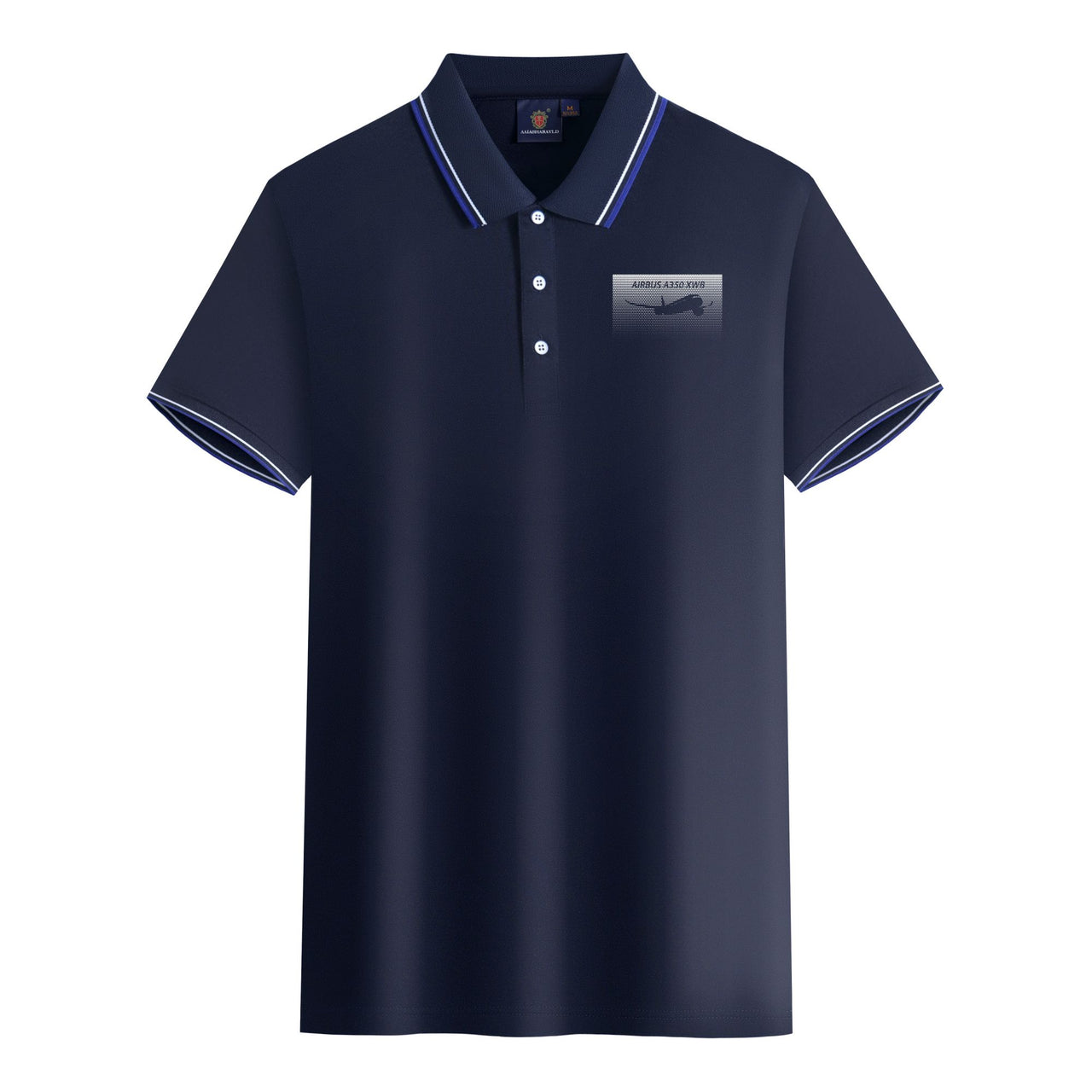 Airbus A350XWB & Dots Designed Stylish Polo T-Shirts