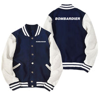 Thumbnail for Bombardier & Text Designed Baseball Style Jackets