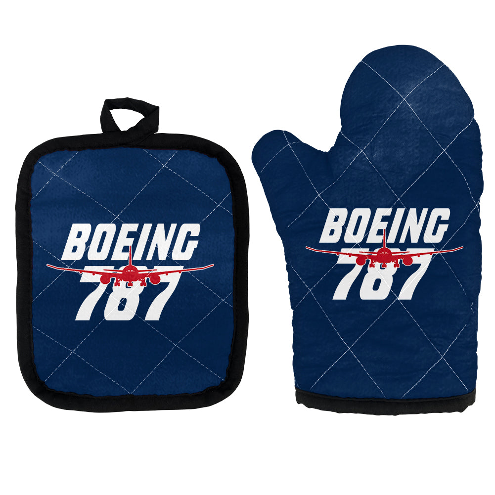 Amazing Boeing 787 Designed Kitchen Glove & Holder