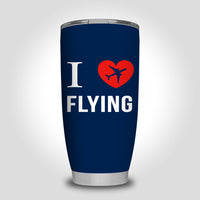 Thumbnail for I Love Flying Designed Tumbler Travel Mugs