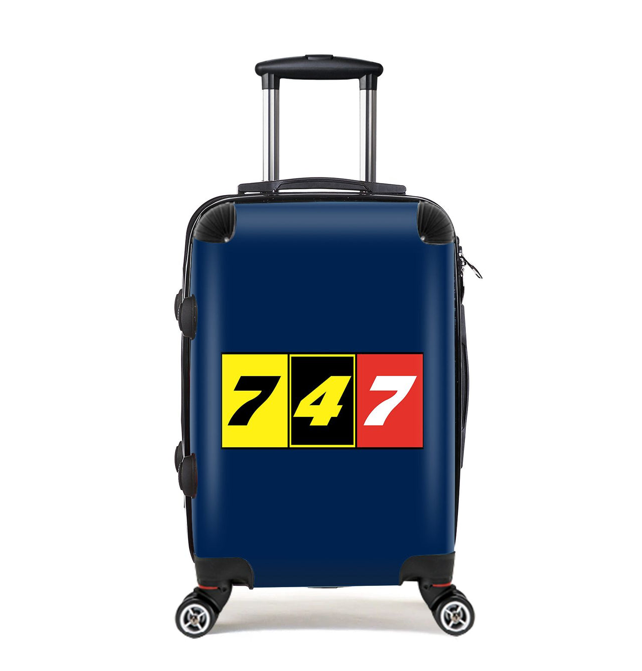 Flat Colourful 747 Designed Cabin Size Luggages