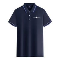 Thumbnail for Boeing 737 Silhouette Designed Stylish Polo T-Shirts
