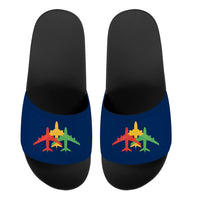 Thumbnail for Colourful 3 Airplanes Designed Sport Slippers