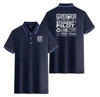 Thumbnail for Student Pilot Label Designed Stylish Polo T-Shirts (Double-Side)