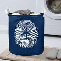 Thumbnail for Aviation Finger Print Designed Laundry Baskets