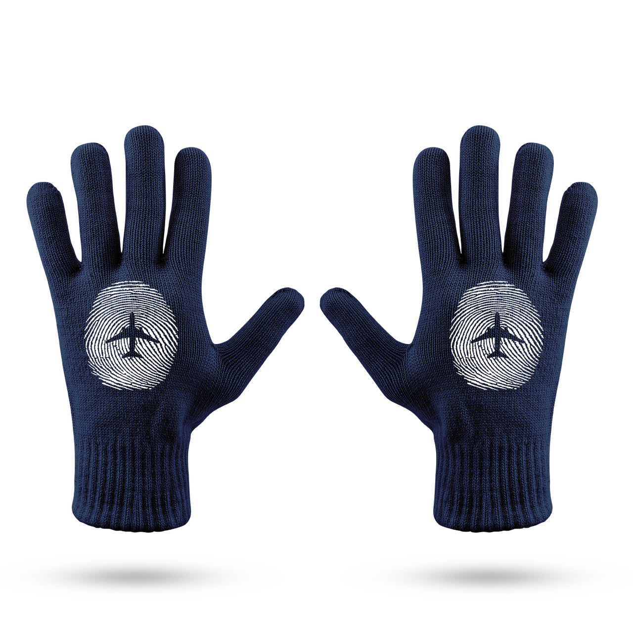 Aviation Finger Print Designed Gloves