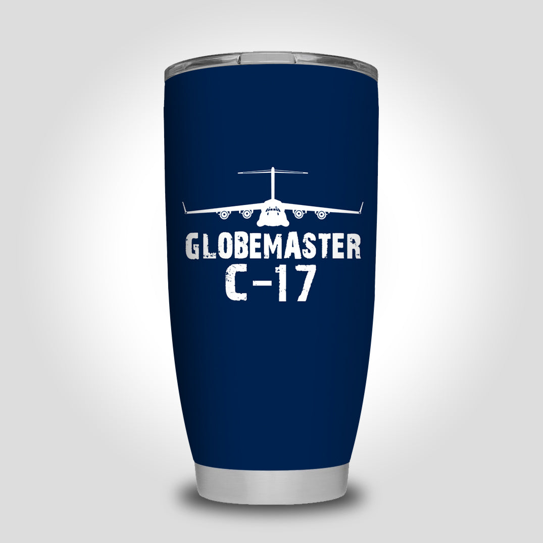 GlobeMaster C-17 & Plane Designed Tumbler Travel Mugs
