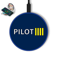 Thumbnail for Pilot & Stripes (4 Lines) Designed Wireless Chargers