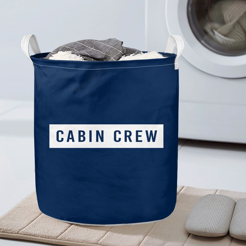 Cabin Crew Text Designed Laundry Baskets