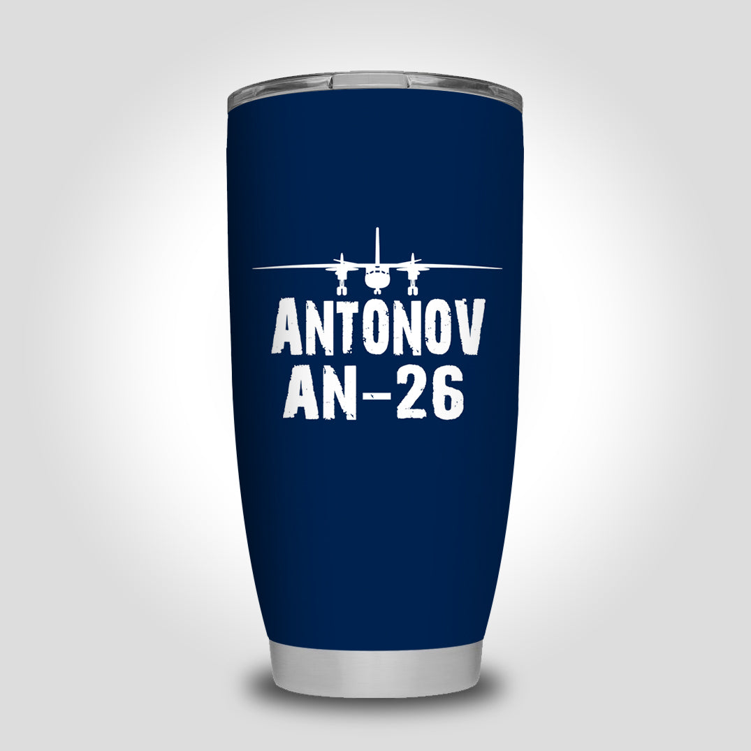 Antonov AN-26 & Plane Designed Tumbler Travel Mugs