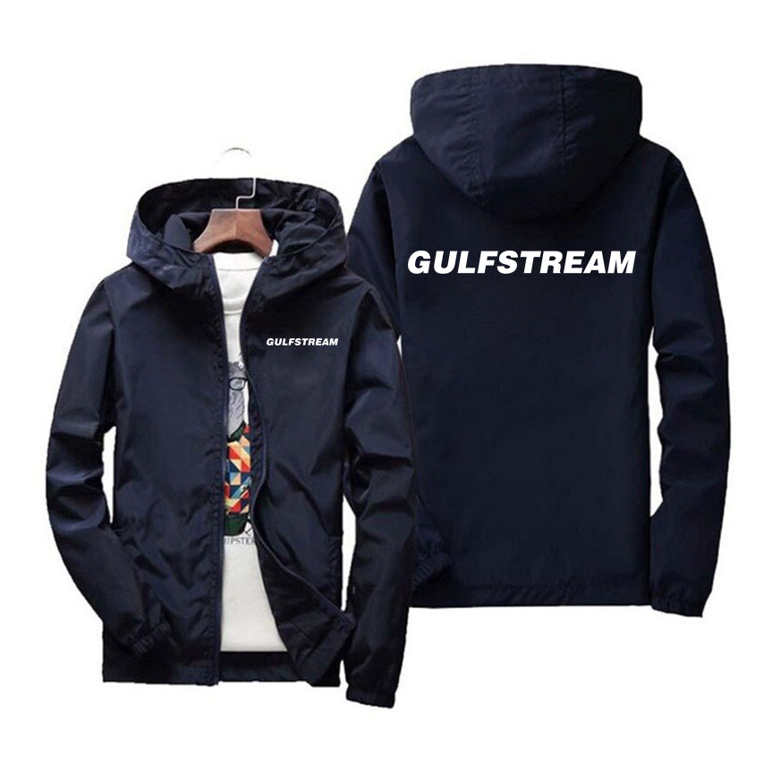 Gulfstream & Text Designed Windbreaker Jackets