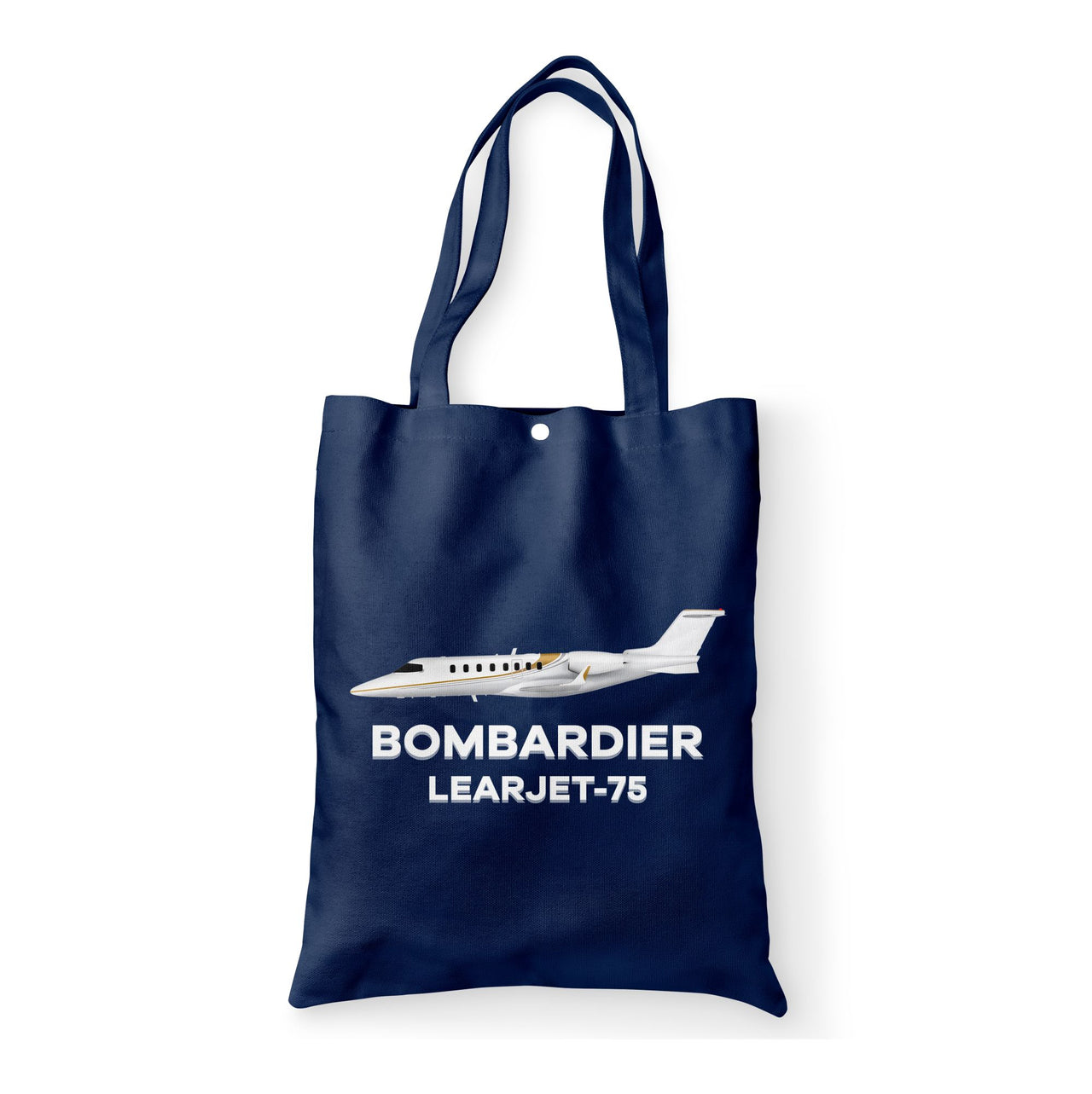 The Bombardier Learjet 75 Designed Tote Bags