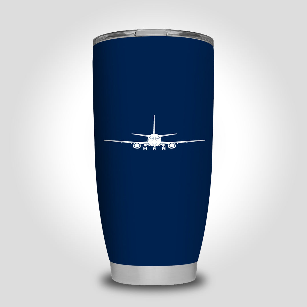 Boeing 737 Silhouette Designed Tumbler Travel Mugs