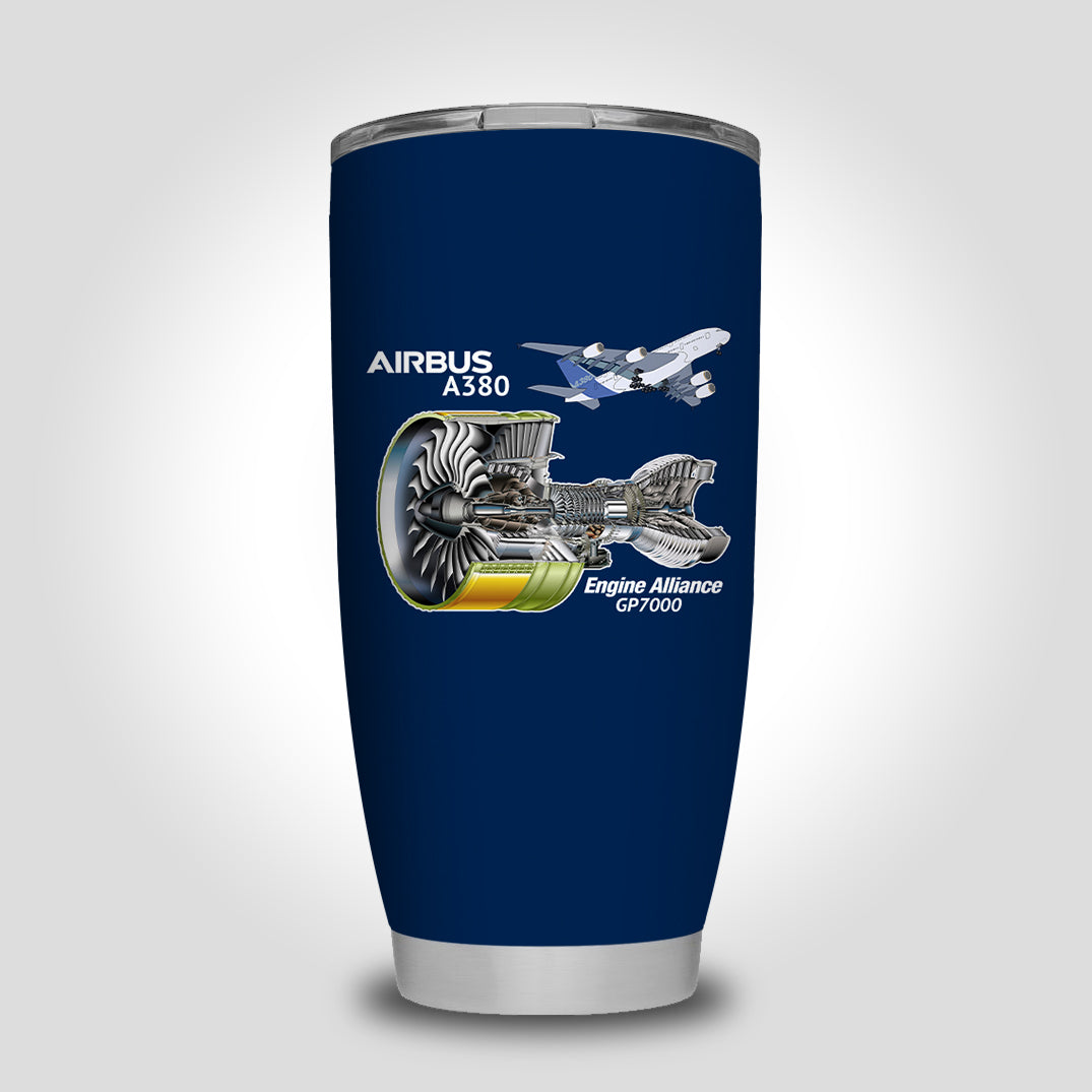 Airbus A380 & GP7000 Engine Designed Tumbler Travel Mugs