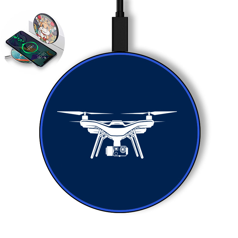 Drone Silhouette Designed Wireless Chargers
