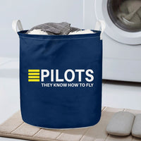 Thumbnail for Pilots They Know How To Fly Designed Laundry Baskets
