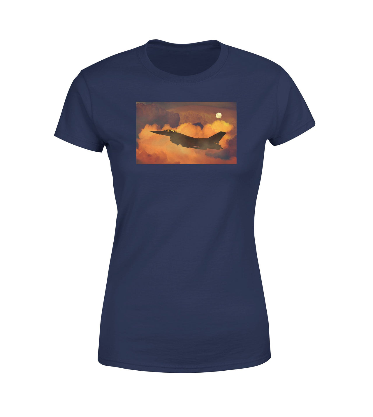 Departing Fighter Jet 16 Designed Women T-Shirts