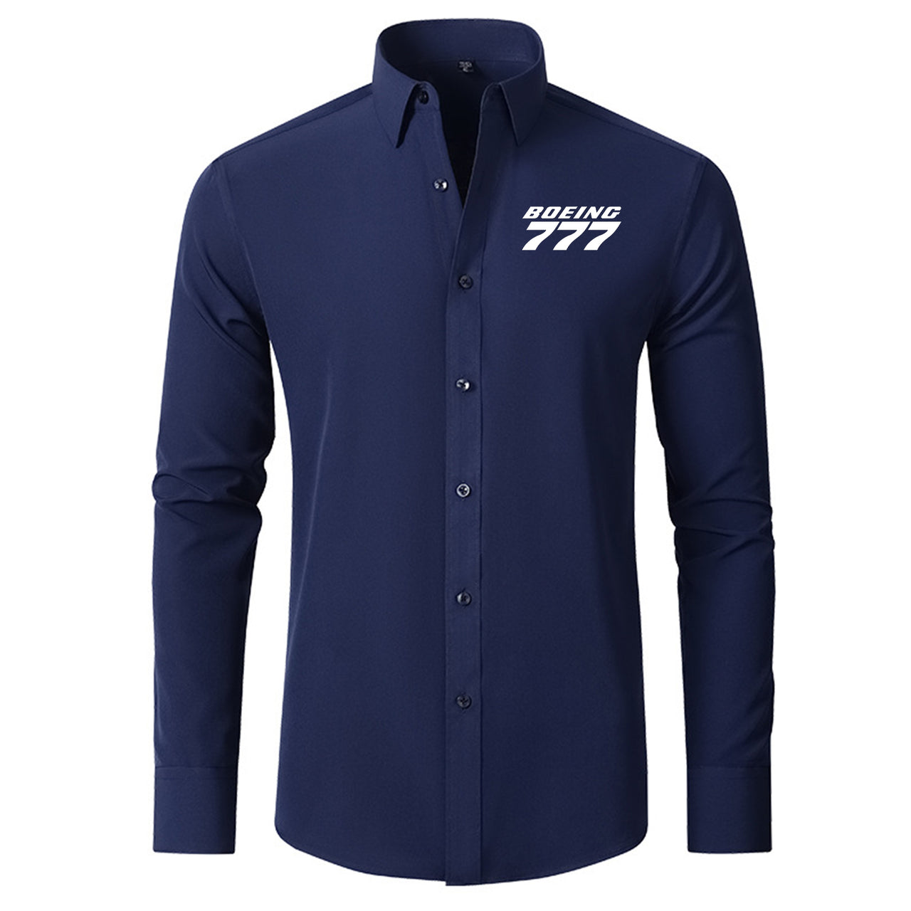 Boeing 777 & Text Designed Long Sleeve Shirts