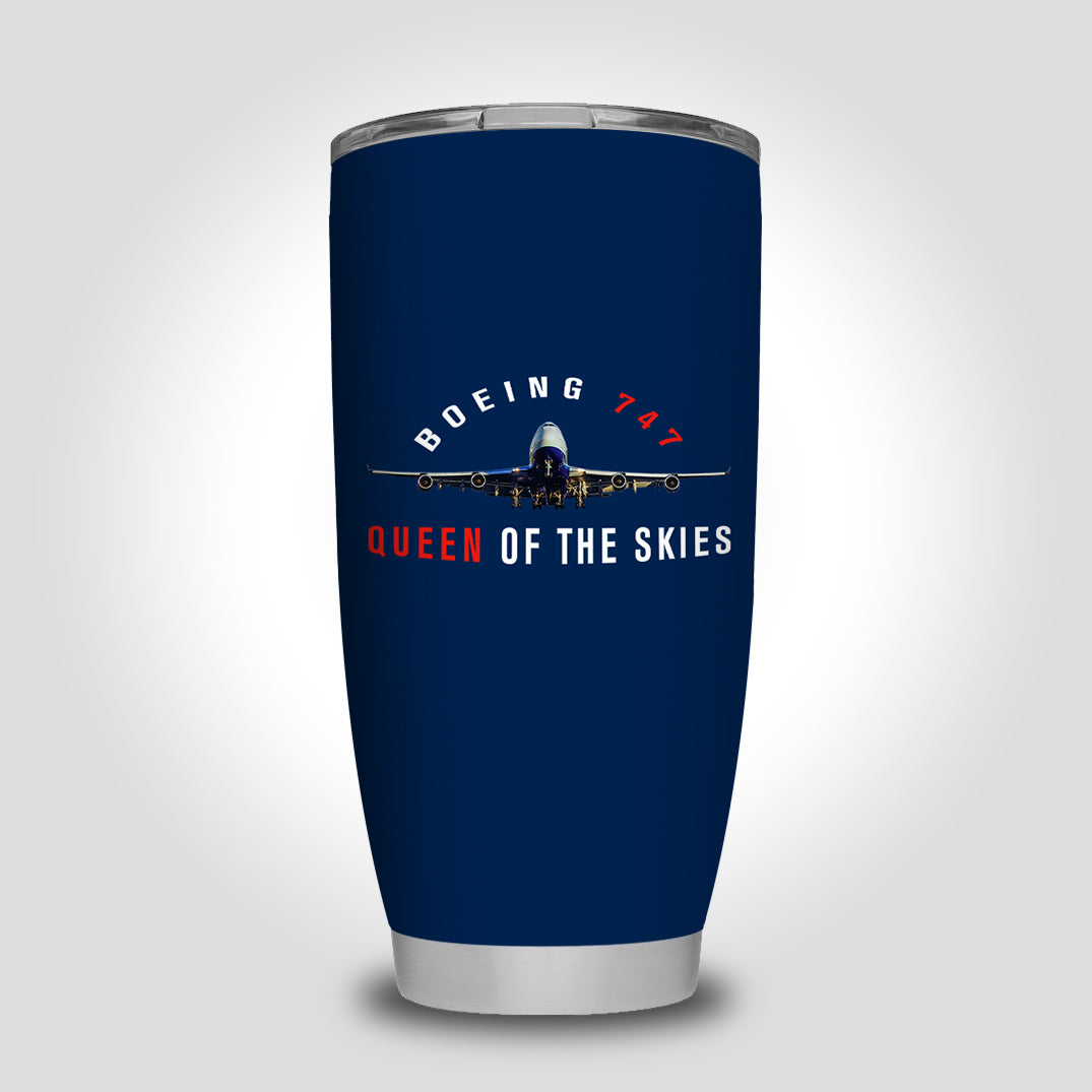 Boeing 747 Queen of the Skies Designed Tumbler Travel Mugs