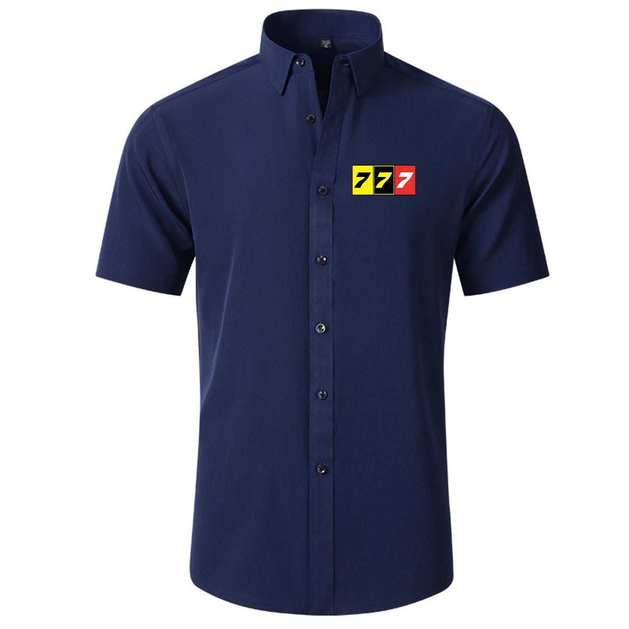 Flat Colourful 777 Designed Short Sleeve Shirts