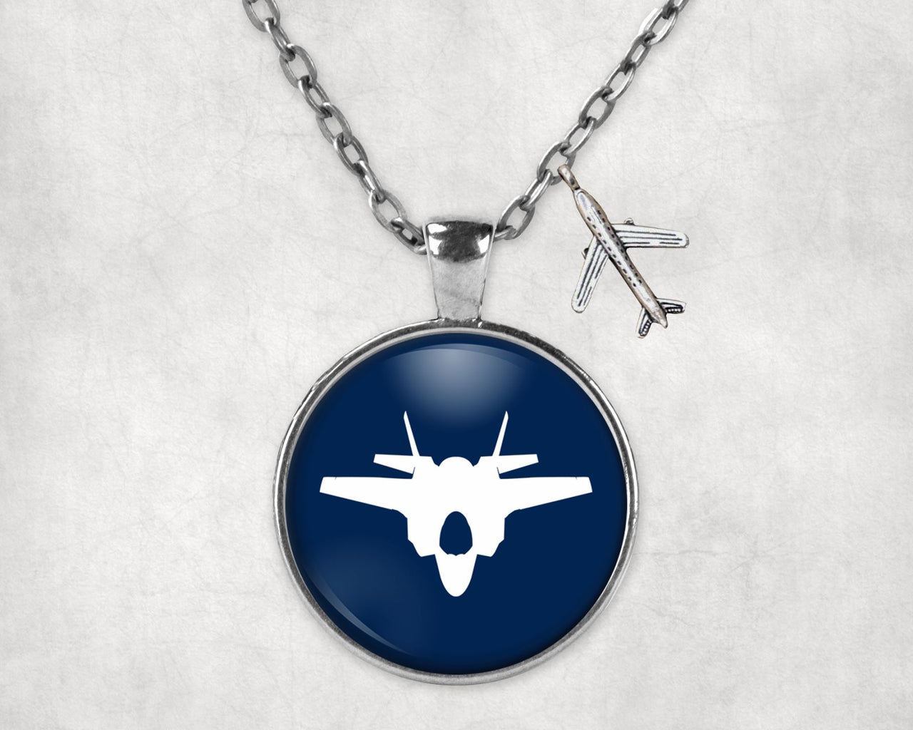 Fighter Jet 35 Silhouette Designed Necklaces