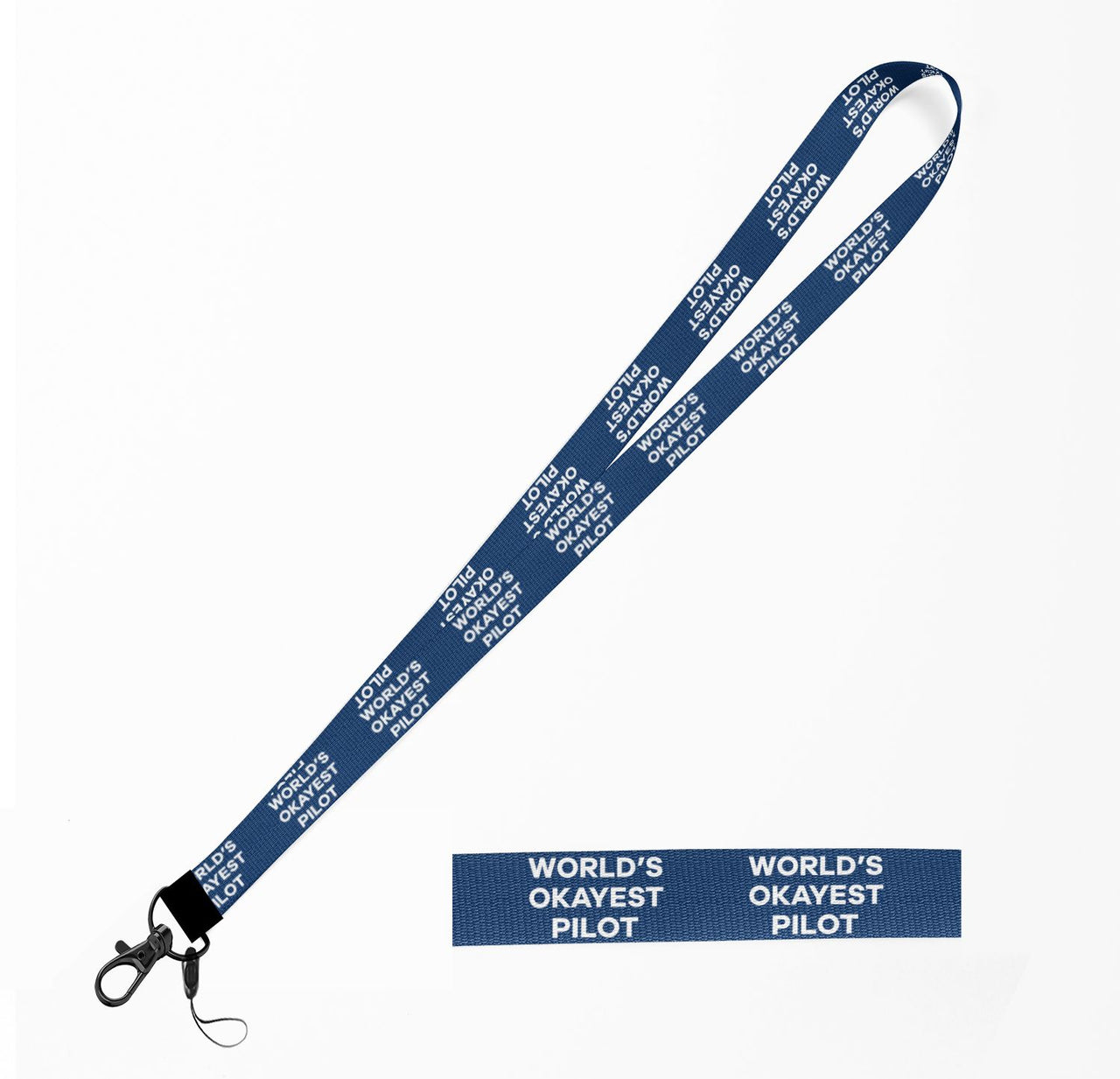 World's Okayest Pilot Designed Lanyard & ID Holders