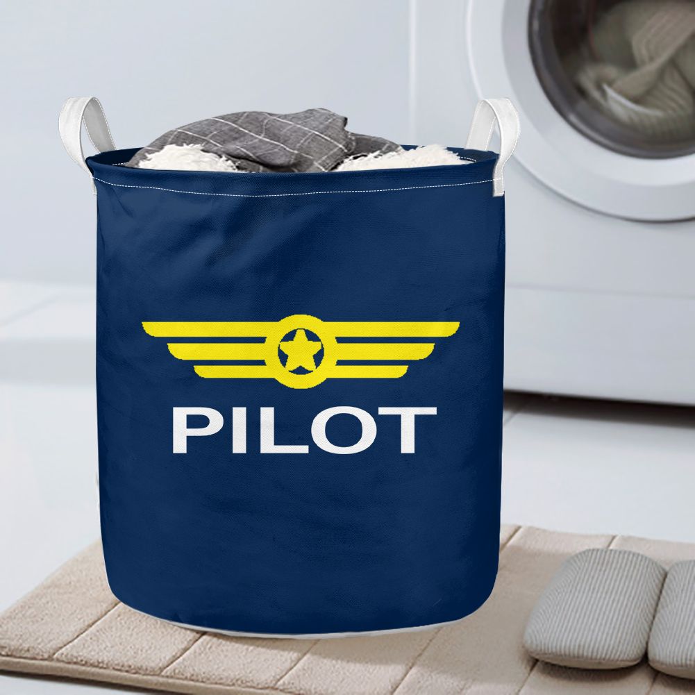 Pilot & Badge Designed Laundry Baskets