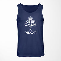 Thumbnail for Keep Calm I'm a Pilot Designed Tank Tops