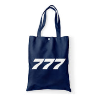 Thumbnail for 777 Flat Text Designed Tote Bags