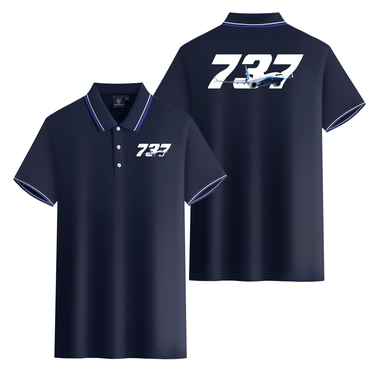 Super Boeing 737 Designed Stylish Polo T-Shirts (Double-Side)