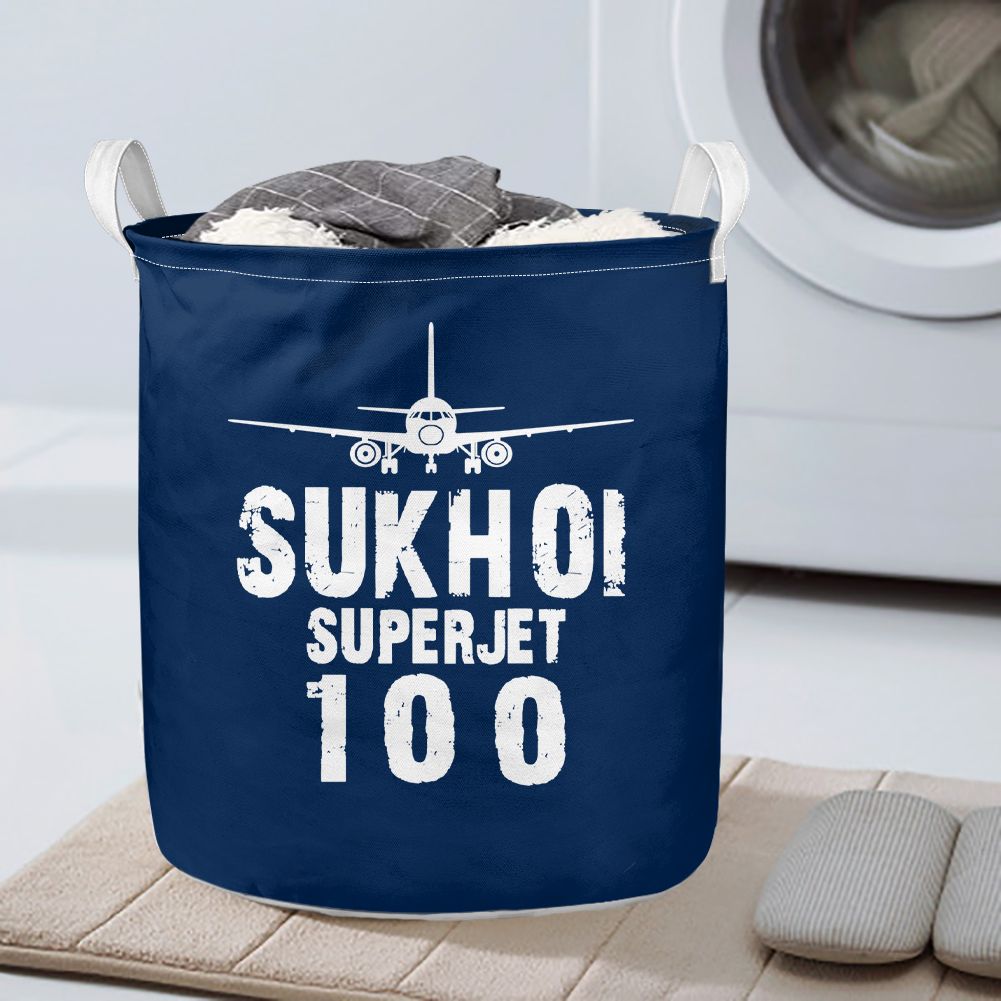 Sukhoi Superjet 100 & Plane Designed Laundry Baskets