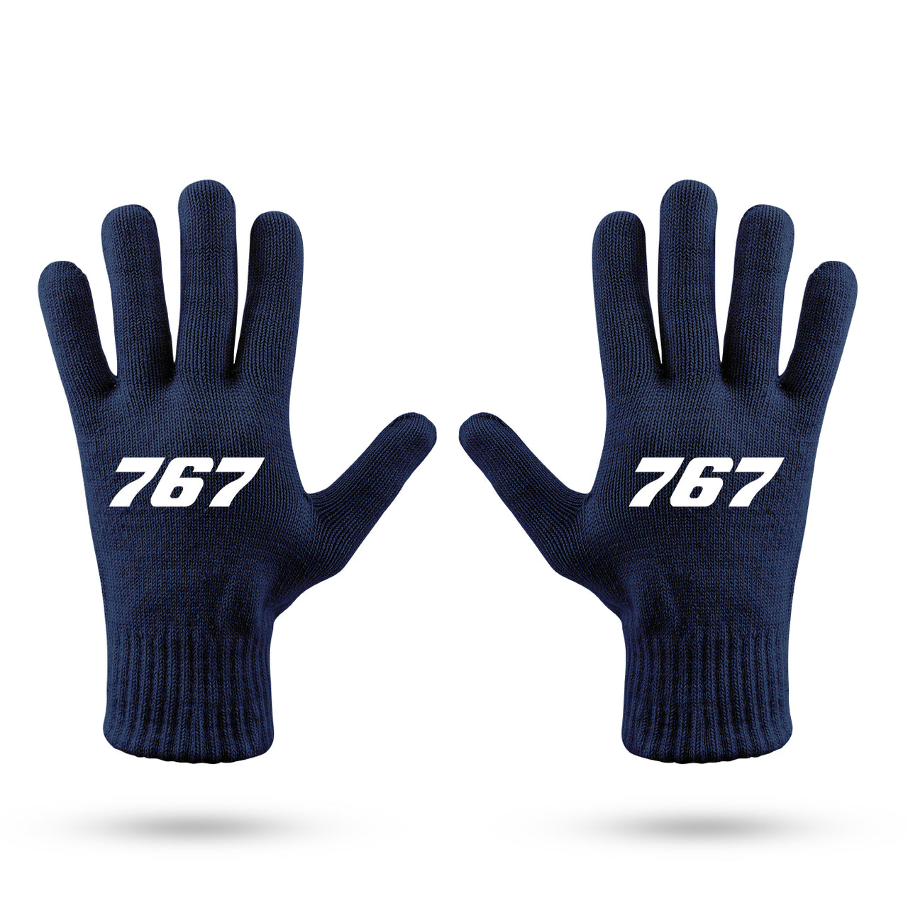 767 Flat Text Designed Gloves