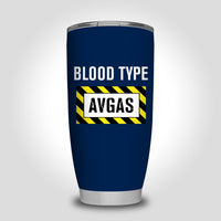 Thumbnail for Blood Type AVGAS Designed Tumbler Travel Mugs