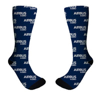 Thumbnail for Airbus A380 & Text Designed Socks
