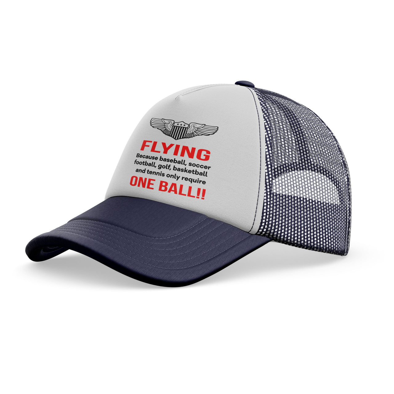 Flying One Ball Designed Trucker Caps & Hats