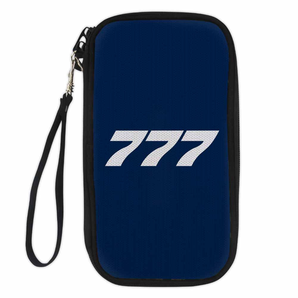 777 Flat Text Designed Travel Cases & Wallets