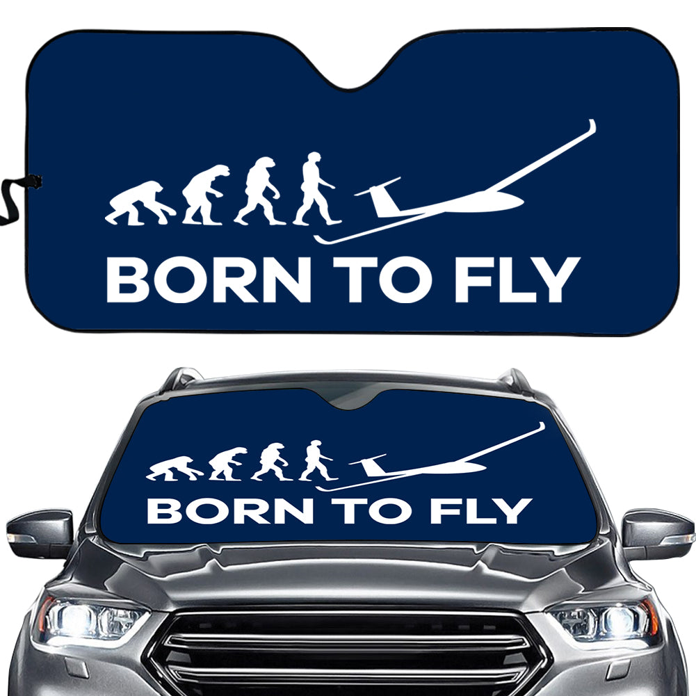 Born To Fly Glider Designed Car Sun Shade