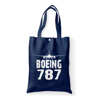 Thumbnail for Boeing 787 & Plane Designed Tote Bags