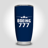 Thumbnail for Boeing 777 & Plane Designed Tumbler Travel Mugs