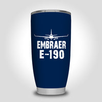 Thumbnail for Embraer E-190 & Plane Designed Tumbler Travel Mugs