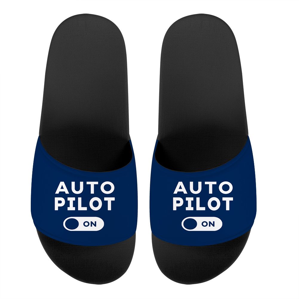 Auto Pilot ON Designed Sport Slippers
