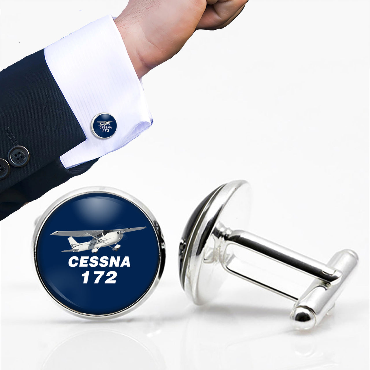 The Cessna 172 Designed Cuff Links