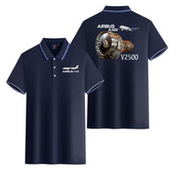Thumbnail for Airbus A320 & V2500 Engine Designed Stylish Polo T-Shirts (Double-Side)
