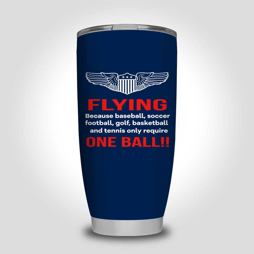 Flying One Ball Designed Tumbler Travel Mugs