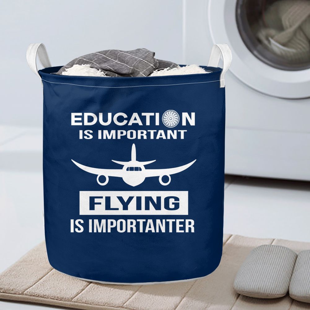 Flying is Importanter Designed Laundry Baskets
