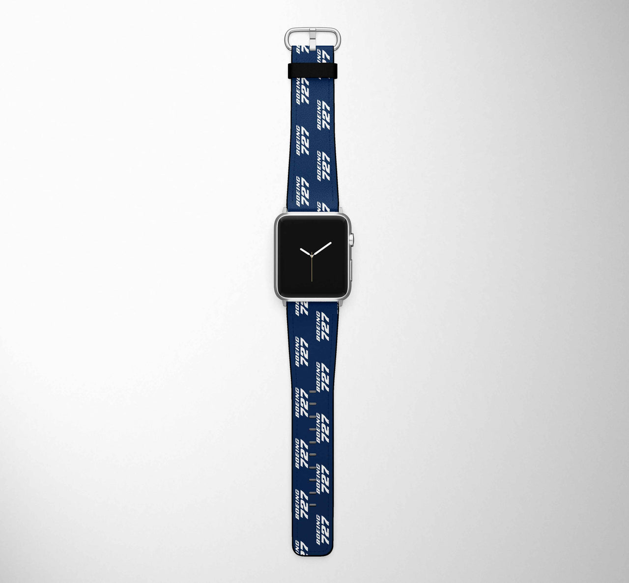 Boeing 727 & Text Designed Leather Apple Watch Straps