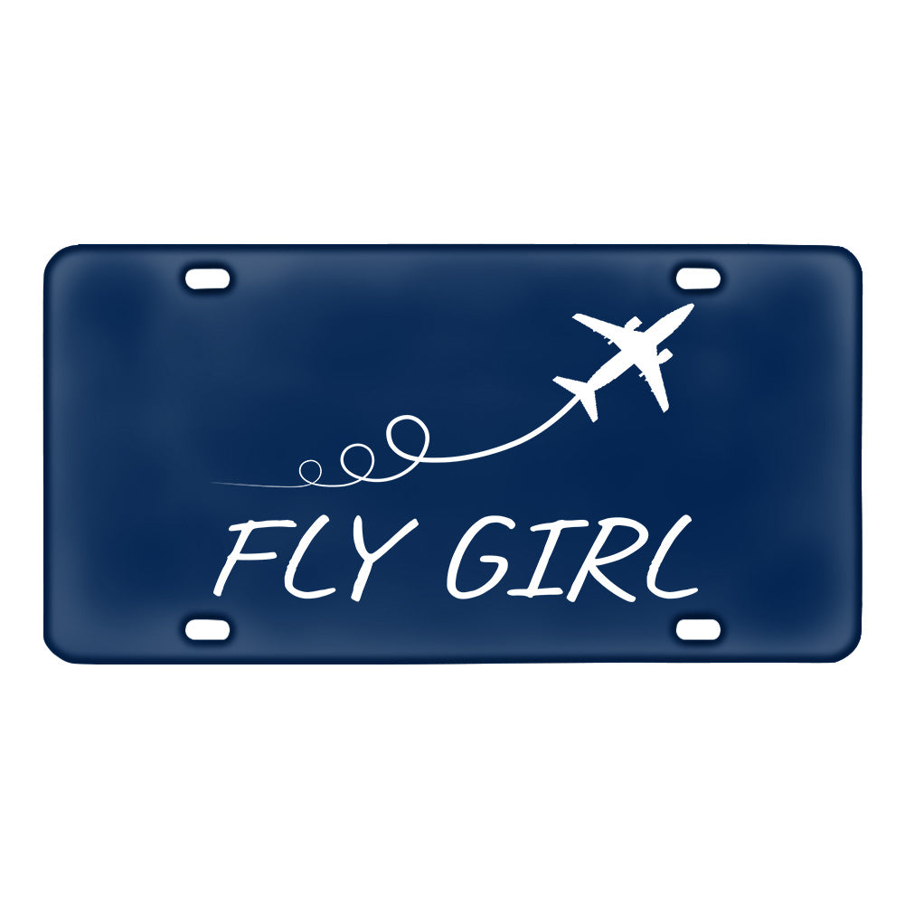 Just Fly It & Fly Girl Designed Metal (License) Plates