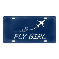 Thumbnail for Just Fly It & Fly Girl Designed Metal (License) Plates