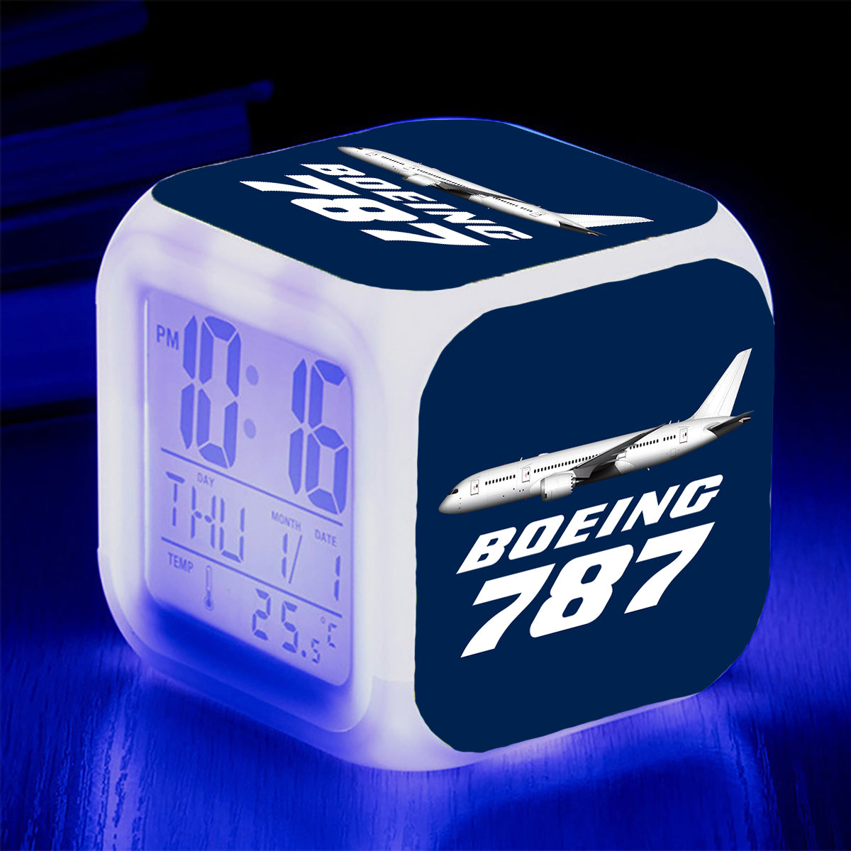 The Boeing 787 Designed "7 Colour" Digital Alarm Clock