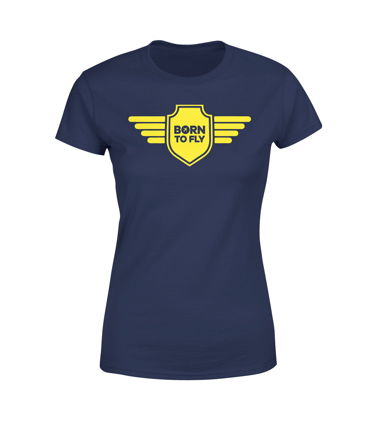 Born To Fly & Badge Designed Women T-Shirts